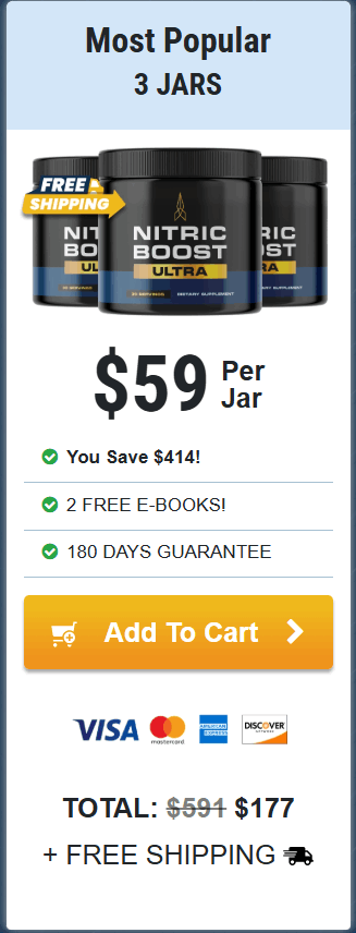 Nitric Boost Ultra - 3 bottle